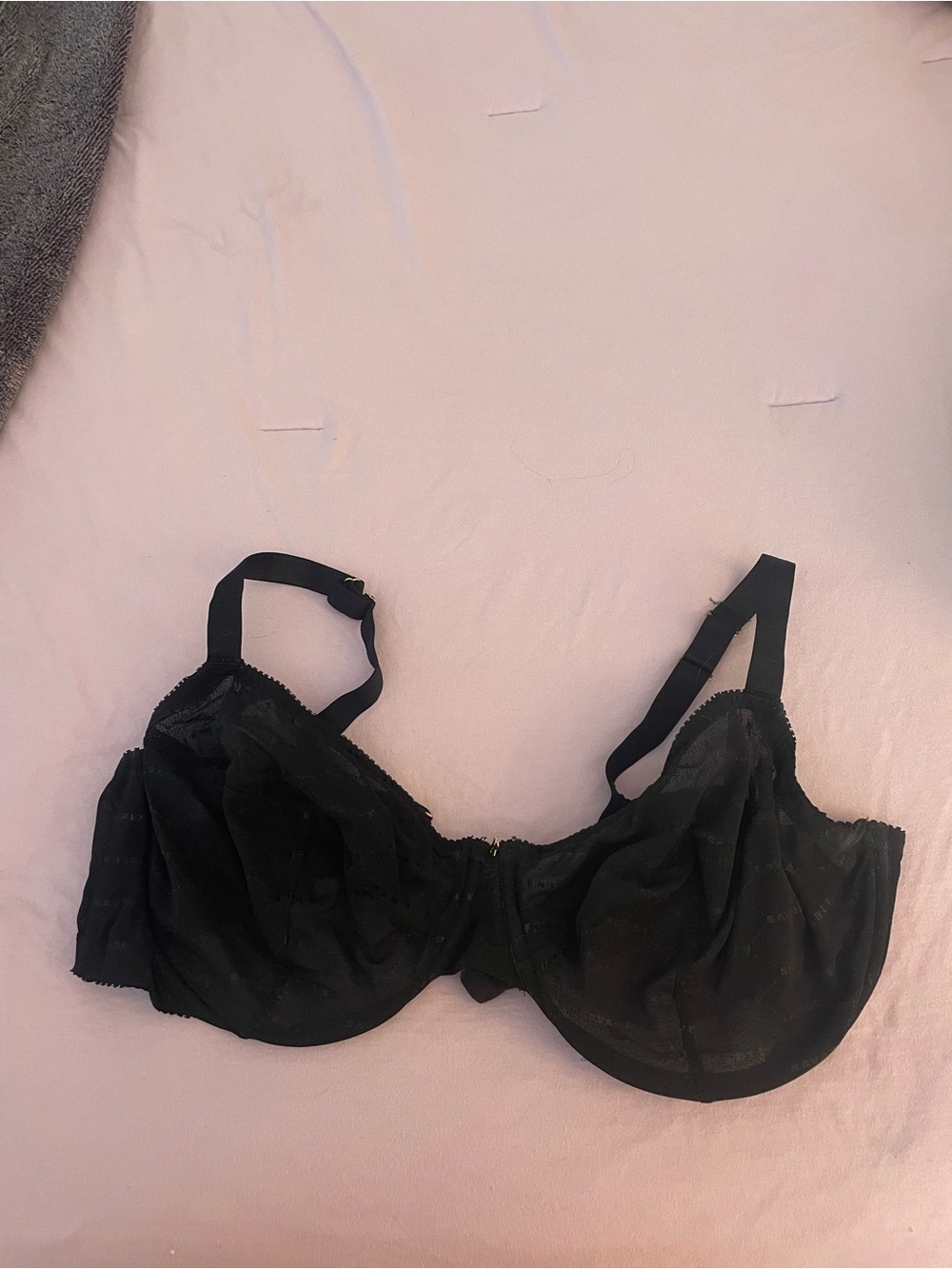 Savage X Fenty Black Sheer Underwire Bra